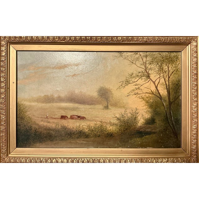 The American School Albert Duval Quigley ( 1891-1961) New Hampshire Artist, Oil on Board, Signed For Sale - Image 3 of 6
