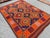 2000 - 2009 Maimana Kilim Area Rug, Handwoven Wool, 7x10, Indigo & Orange For Sale - Image 5 of 12
