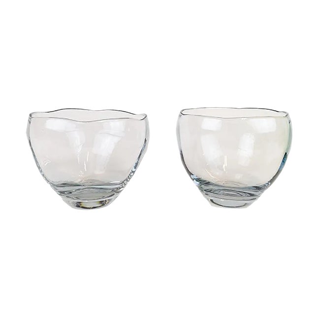 Crystal Bowls by Asta Strömberg, 1950s, Set of 2 For Sale
