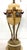 Large Antique Ornate Hand Carved Figural Alabaster Bronze Electric Table Lamp For Sale - Image 11 of 13