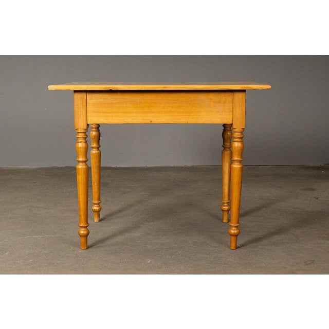 Biedermeier Style Table in Pine For Sale - Image 11 of 16