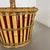 Wood Minimalistic Bamboo Metal Planter in the style of Matégot, France, 1960s For Sale - Image 7 of 18