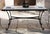 About Patio or garden dining room table in wrought iron with glass top Estructure measurements: Depth 27.5 in Width 47.24...