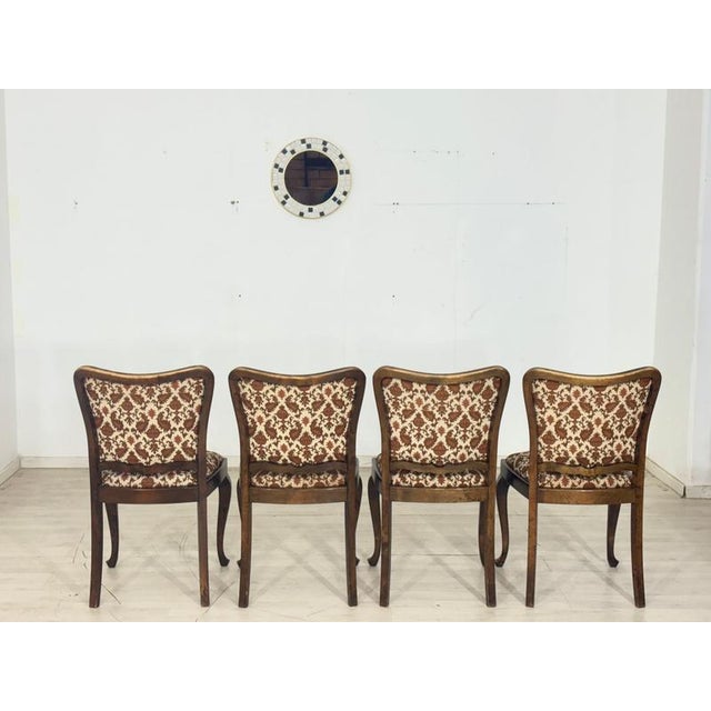 German Chippendale Chairs in Walnut, Set of 4 For Sale - Image 9 of 12