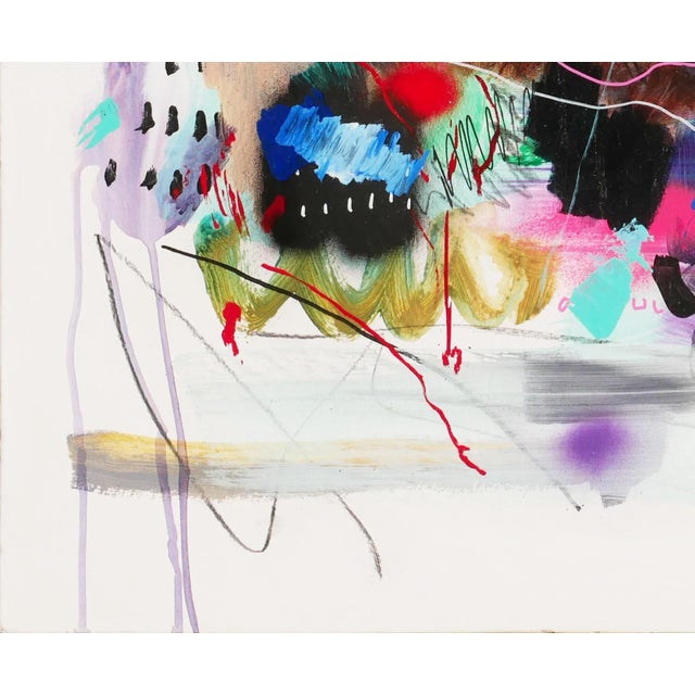 2022 "Jazz Study Volume Three" Colorful Abstract Mixed Media Painting by David Hardaker For Sale In Houston - Image 6 of 13