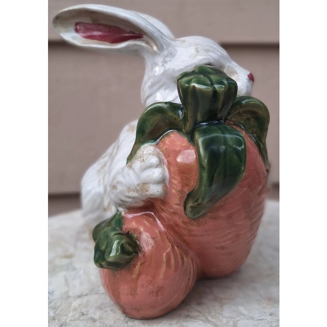 Vintage Italian Painted & Glazed Rabbit Figure - Made in Italy For Sale In Seattle - Image 6 of 12