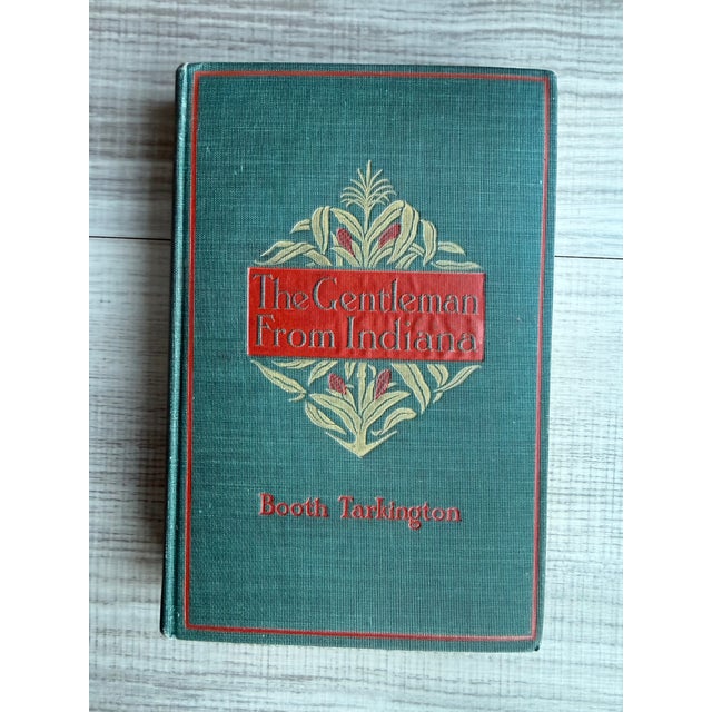 Illustration Antique 1899 First Edition "The Gentleman From Indiana" by Booth Tarkington - Decorative Binding For Sale - Image 3 of 12
