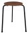 1950s Arne Jacobsen Teak Tripod Stool For Sale