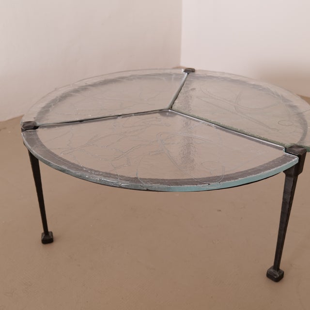 Brutalist Round Coffee Table from Lothar Klute, 1980s For Sale - Image 3 of 15