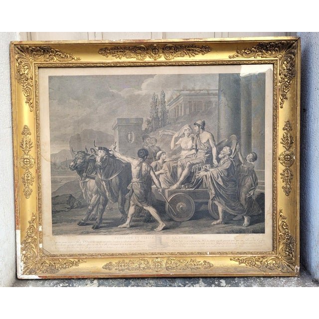 Neoclassical Compositions, Late 18th Century-Early 19th Century, Engravings, Framed, Set of 2 For Sale - Image 15 of 18