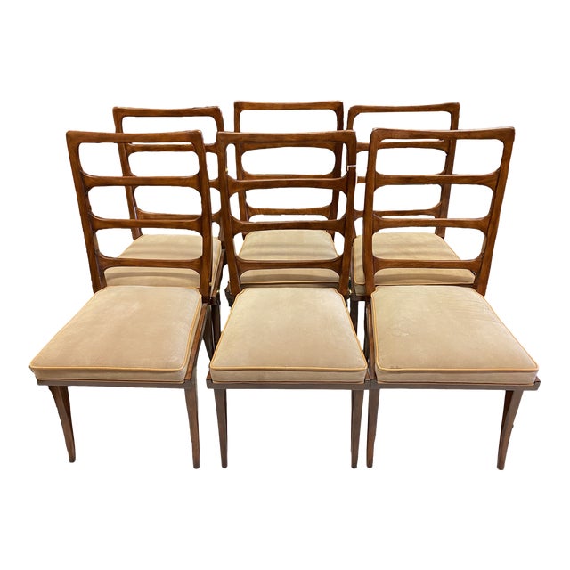 Theodore Alexander Keno Brothers Modern Dining Chairs Set of 6 Chairish