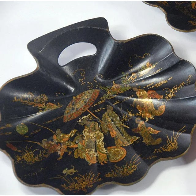 Antique French Decorative Paper Mache Items, Set of 4 For Sale - Image 4 of 9