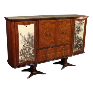 Italian Bar Cabinet by Fratelli Rigamonti Desio, 1940s For Sale