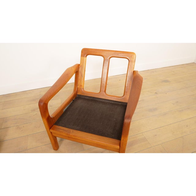 Wood Vintage Danish Lounge Chair by Juul Kristensen, 1960s For Sale - Image 7 of 10