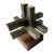1960s Austin Enterprises Interlocking Aluminum & Rosewood Burr Puzzle Modernist For Sale