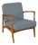 Vintage Blue Armchair, 1960s For Sale