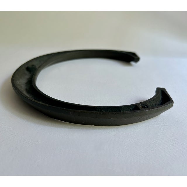 Early 20th Century patinated Cast Bronze or Brass Letter "C" Indoor / Outdoor Wall Accent. Signage. Featuring a sturdy,...
