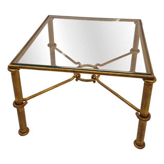 Gold Plated Model Hérmes Coffee Table from Banci, Italy, 1960s For Sale