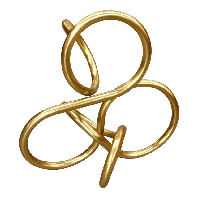 Brass Knot Sculpture Chairish