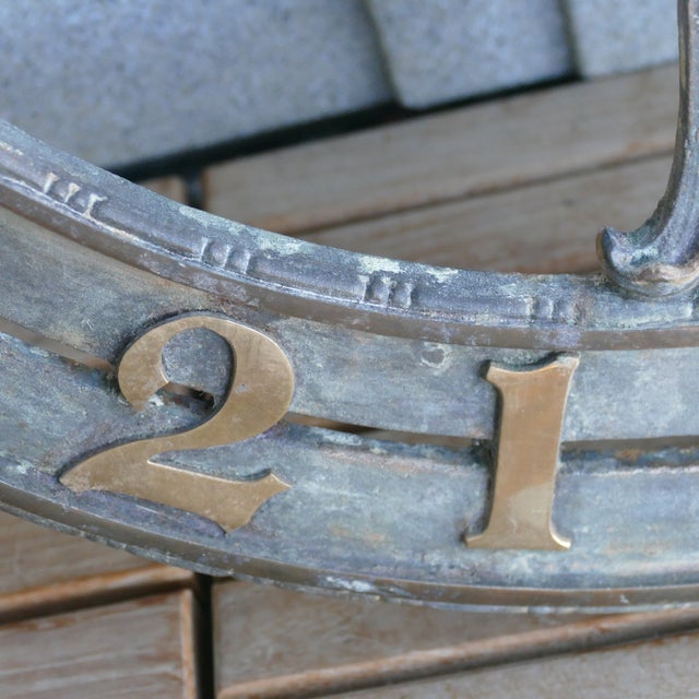 Antique Elevator Floor Indicator 20" Cast Iron Architectural Salvage For Sale - Image 11 of 18