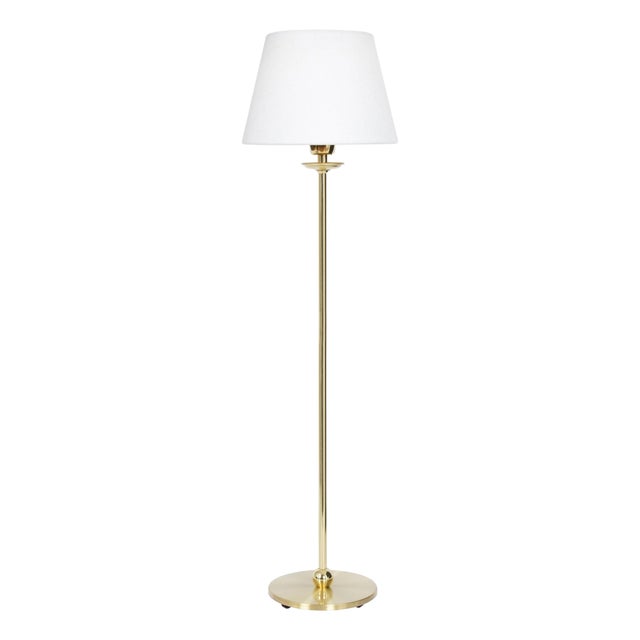 Medium Polished Brass Uno Table Lamp from Konsthantverk For Sale