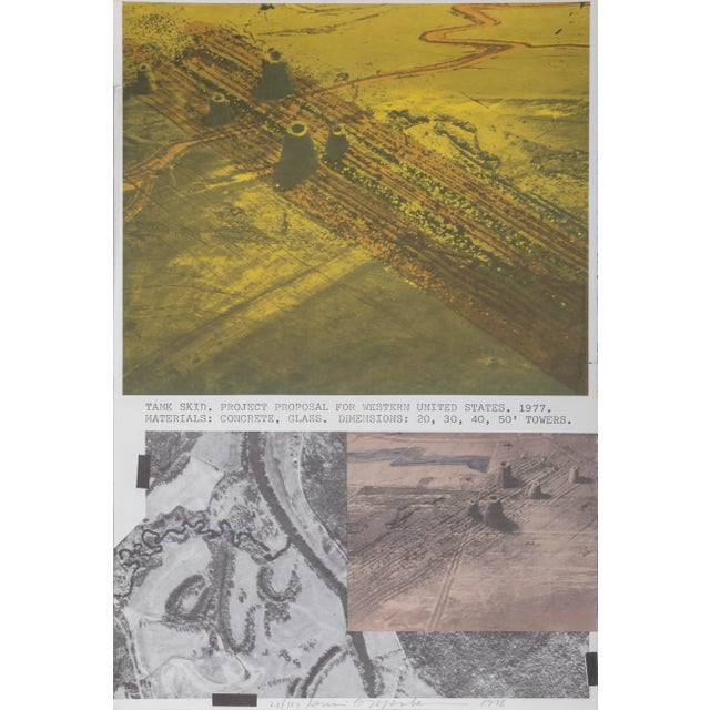 1970s Tank Skid, Dennis Oppenheim Lithograph For Sale - Image 5 of 5