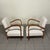 1940s Art Deco Italian Armchairs in Curved Wood, 1930s, Set of 2 For Sale - Image 5 of 15