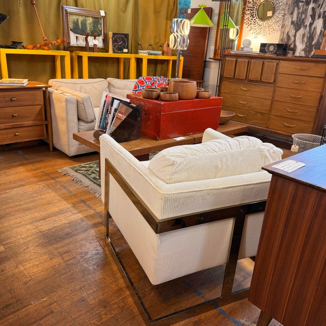 Milo Baughman T-Back Lounge Chair For Sale In Denver - Image 6 of 7