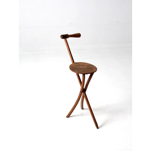 Vintage Stafford-Johnson Walking Stick Stool For Sale - Image 4 of 13