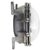 1950s Vintage French Industrial Grey Cast Iron and Clear Glass Wall Light For Sale - Image 5 of 7