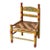 Vintage Mexican Folk Art Children's Chair For Sale