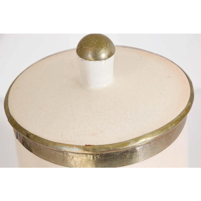 Berber Tribes of Morocco Vintage Moroccan Ceramic Urn with Lid For Sale - Image 4 of 9
