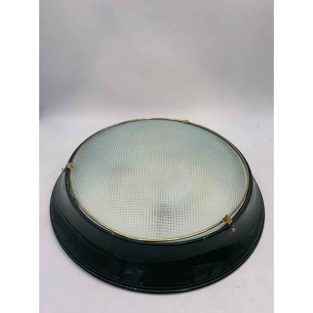 1950s Large Vintage Ceiling Lights attributed to Fontana Arte, Italy, 1950, Set of 2 For Sale - Image 5 of 5