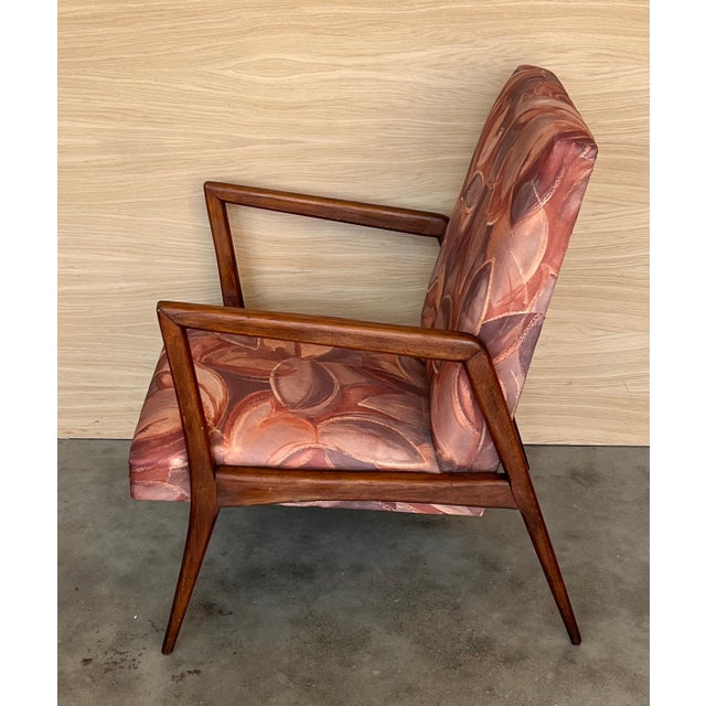 Wood Mid 20th Century Pair of Scandinavian Mid-Century Modern Colorful Teak Club Armchairs For Sale - Image 7 of 18