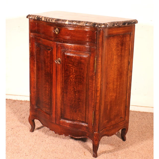 18th Century Louis XV Sideboard in Oak For Sale - Image 4 of 13