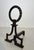 Black Pair of modernist wrought iron andirons in the style of Gilbert Poillerat For Sale - Image 8 of 12