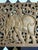 1970s Hand-Carved Thai Teak Elephant & Rider Wall Panel With Floral Openwork, Large 36" For Sale - Image 5 of 13