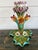 Antique French Majolica Vase Centerpiece Onnaing Art Nouveau Iris Tulip C1900 For Sale - Image 15 of 18