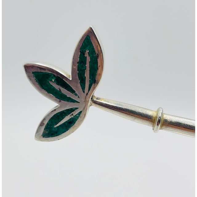 Rare Emilia Castillo Silver-Plated Malachite Jewelry Holder, Mexico, 1980s For Sale - Image 10 of 18