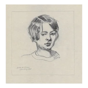 1928 Norman Kent Portrait of Grace Hickman