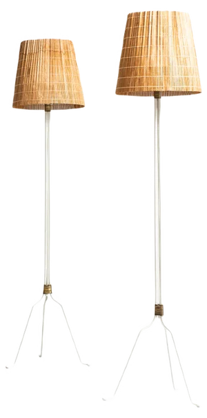 Model 30-058 Floor Lamps by Lisa Johansson-Pape for Orno, 1940s, Set of 2