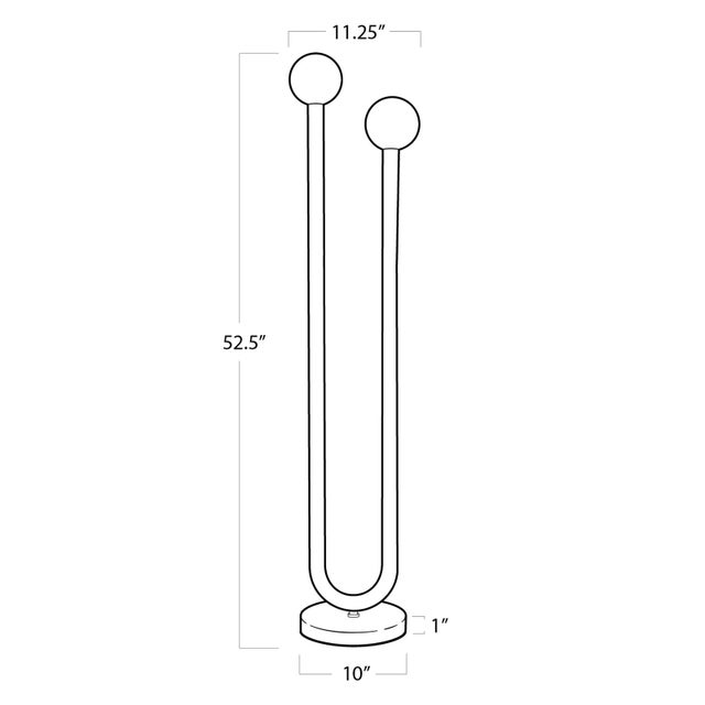 Regina Andrew Happy Steel Floor Lamp, Polished Nickel For Sale In Detroit - Image 6 of 7