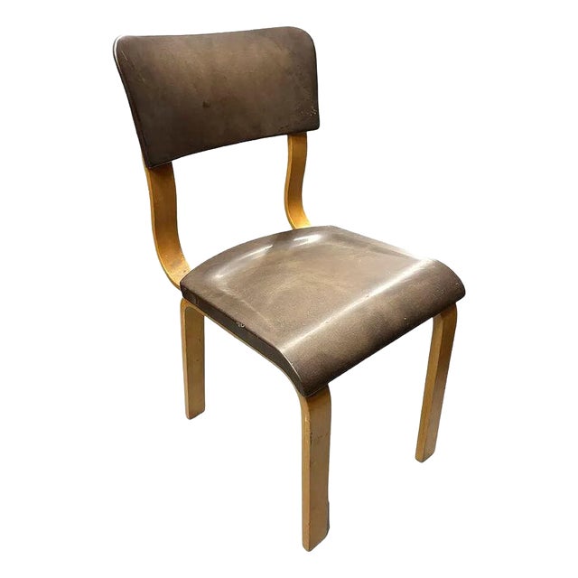 1930s Art Deco Thonet Bentwood Dining Chair With Bakelite Seat For Sale