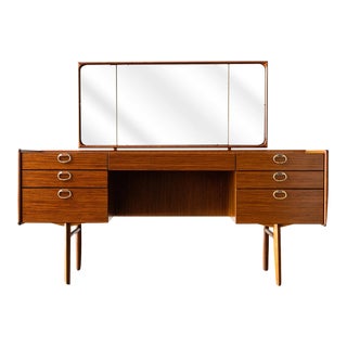 Mid-Century Modern Vanity With Mirror For Sale