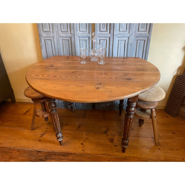 Antique French Drop-Leaf Table, 1890s For Sale - Image 17 of 18