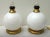 Mid-Century Brass and Murano Glass Table Lamps, 1970s, Set of 2 For Sale - Image 4 of 11