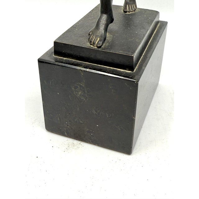 Neoclassical German Foundry NeoClassical Grand Tour Bronze of the Neapolitan Dancing Faun For Sale - Image 3 of 12