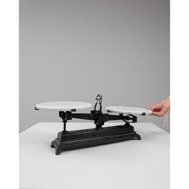 French 19th Century French Iron & Marble Scale For Sale - Image 3 of 18