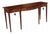English George III Style Serpentine Mahogany Console / Serving Table With Satinwood Inlay, Late 20th Century For Sale