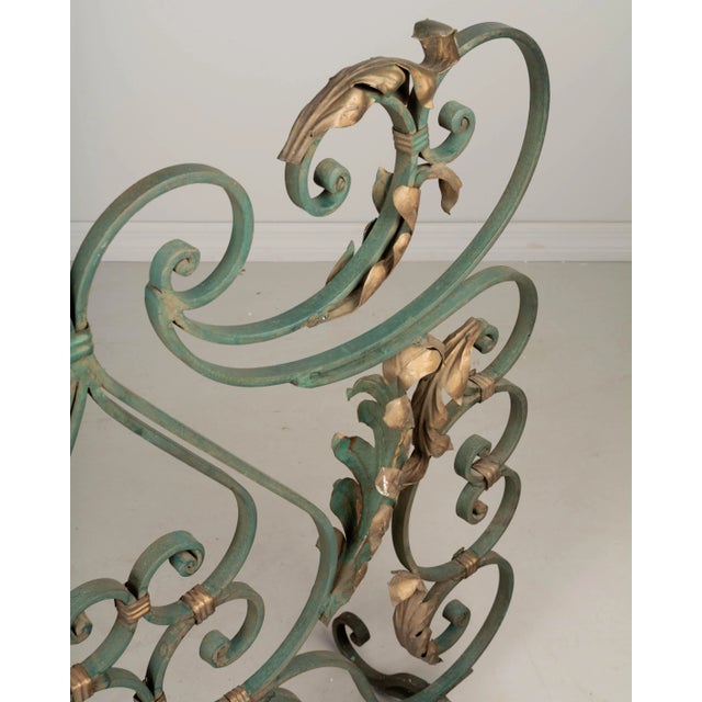 Pair of French Wrought Iron Screens or Room Dividers For Sale - Image 9 of 10